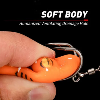CHEERY 4cm 6.5g 5color New Thumb Mini Long-range Trumpet Heavy Grass Area Modified Frog Thunder Frog Fishing Lure – Lure – view 5