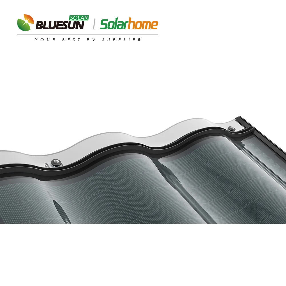 
2021 new craft bipv solar roof tiles flashing 30w single glass CISG solar cell 