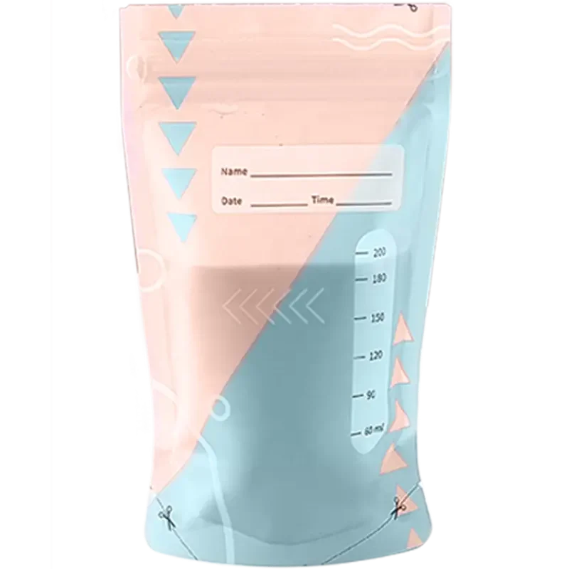 Bpa Free Plastic Bag Reusable Breast Milk Storage Bags With Double