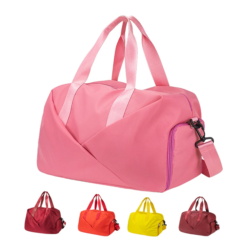 Outdoor Overnight Waterproof Sport Duffel Gym Sling Nylon Travel Bag With Shoe Compartment