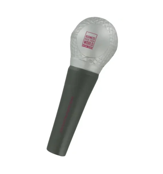 TOP Customized logo Promotional Imprinted Shape Microphone Stress Balls
