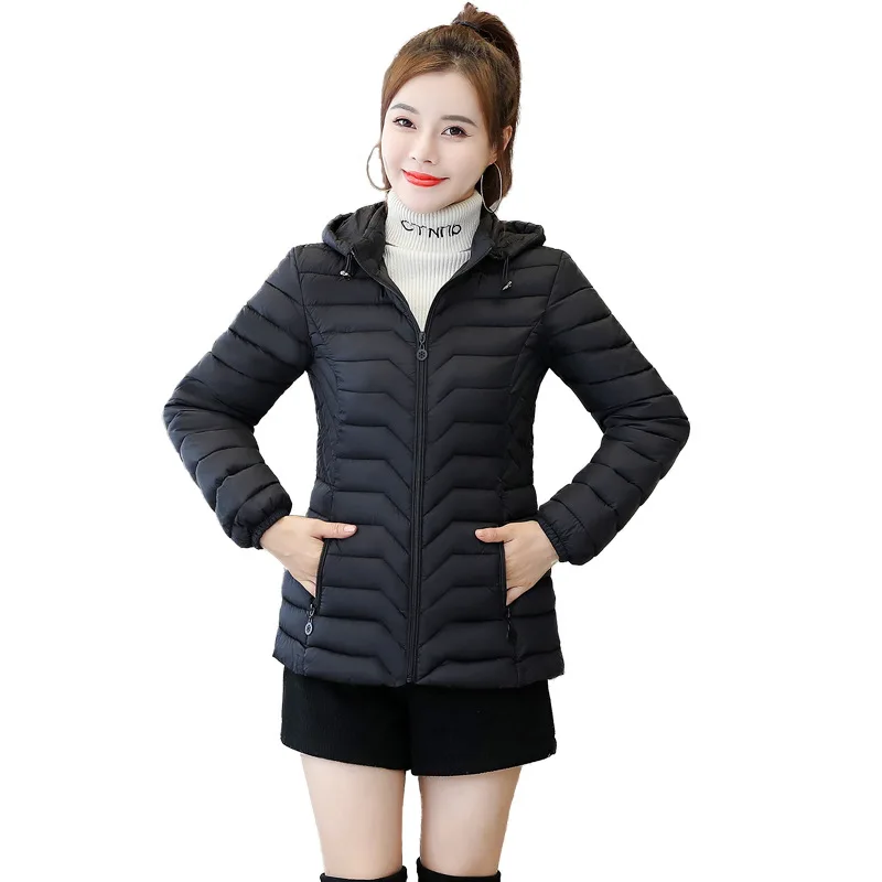 Winter Jacket Women Plus Size 5xl Womens Parkas Thicken Outerwear Solid  Hooded Coats Short Female Slim Cotton Padded Basic Tops - Buy 2022 Winter  Plus Size Women's Coats,Coat Woman Winter,Coat Women Winter