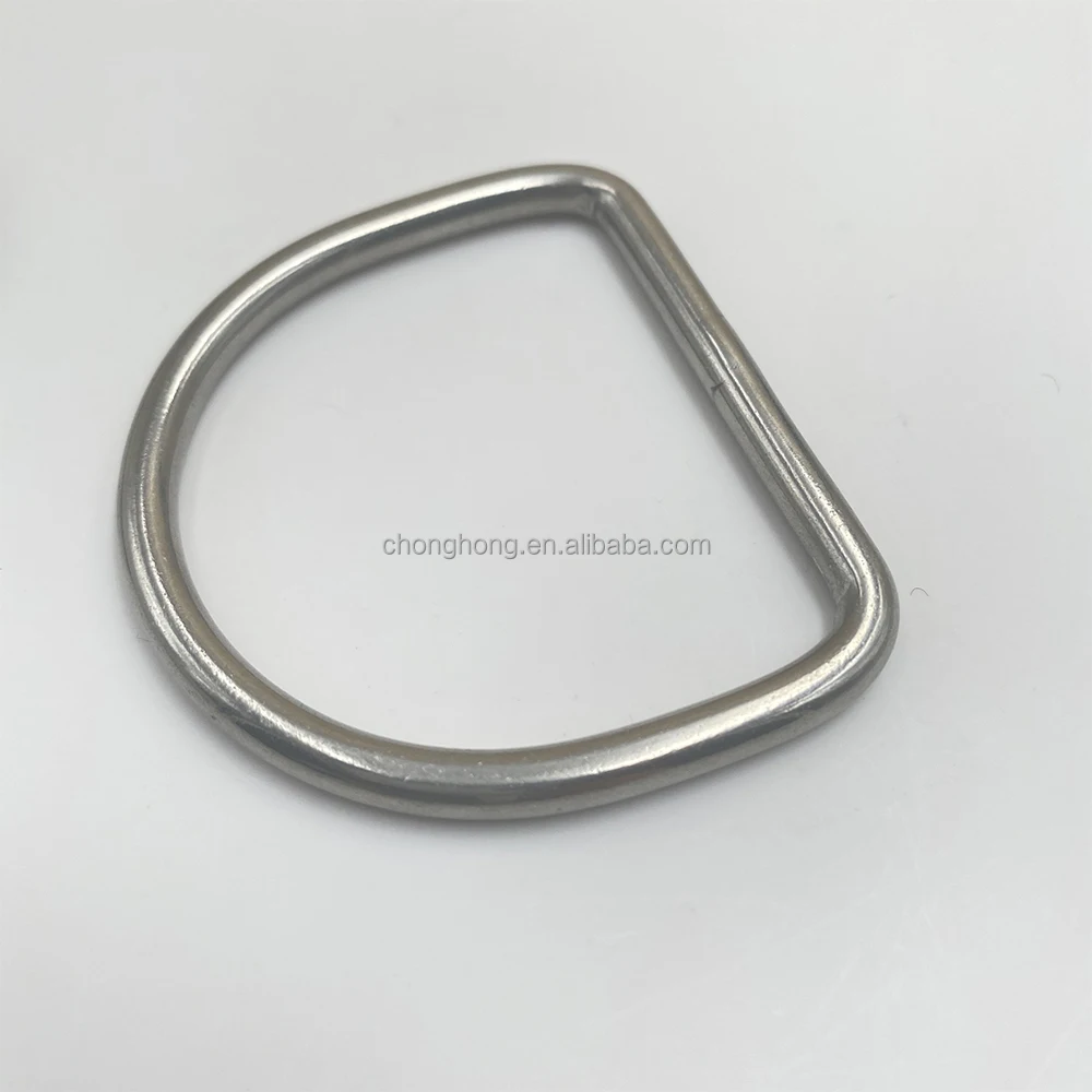 5mm X 50mm Stainless Steel Welded D Shape Rings - CHONGHONG