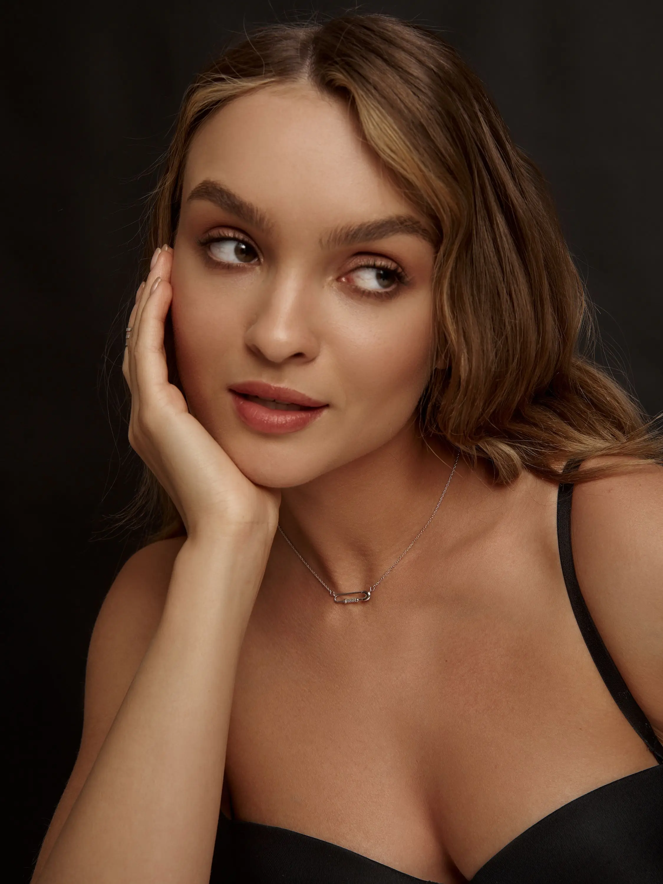 Minimal!st Linksb Necklace Precious Metal 925 Sterling Silver