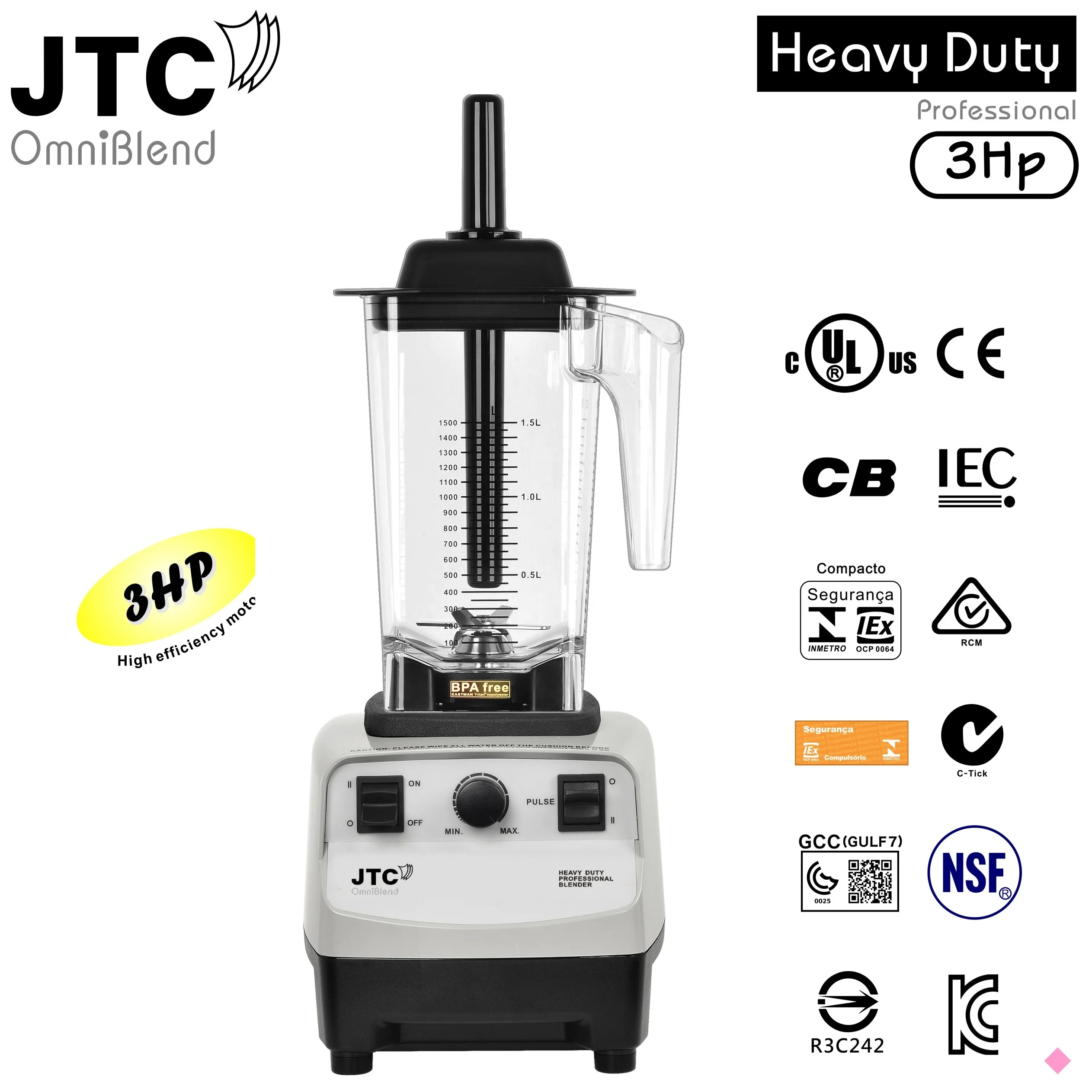 1100w ハイパワー ブレンダー JTC OmniBlend TM-767 Hfe2ed1fc1dd1454682af98cba7887