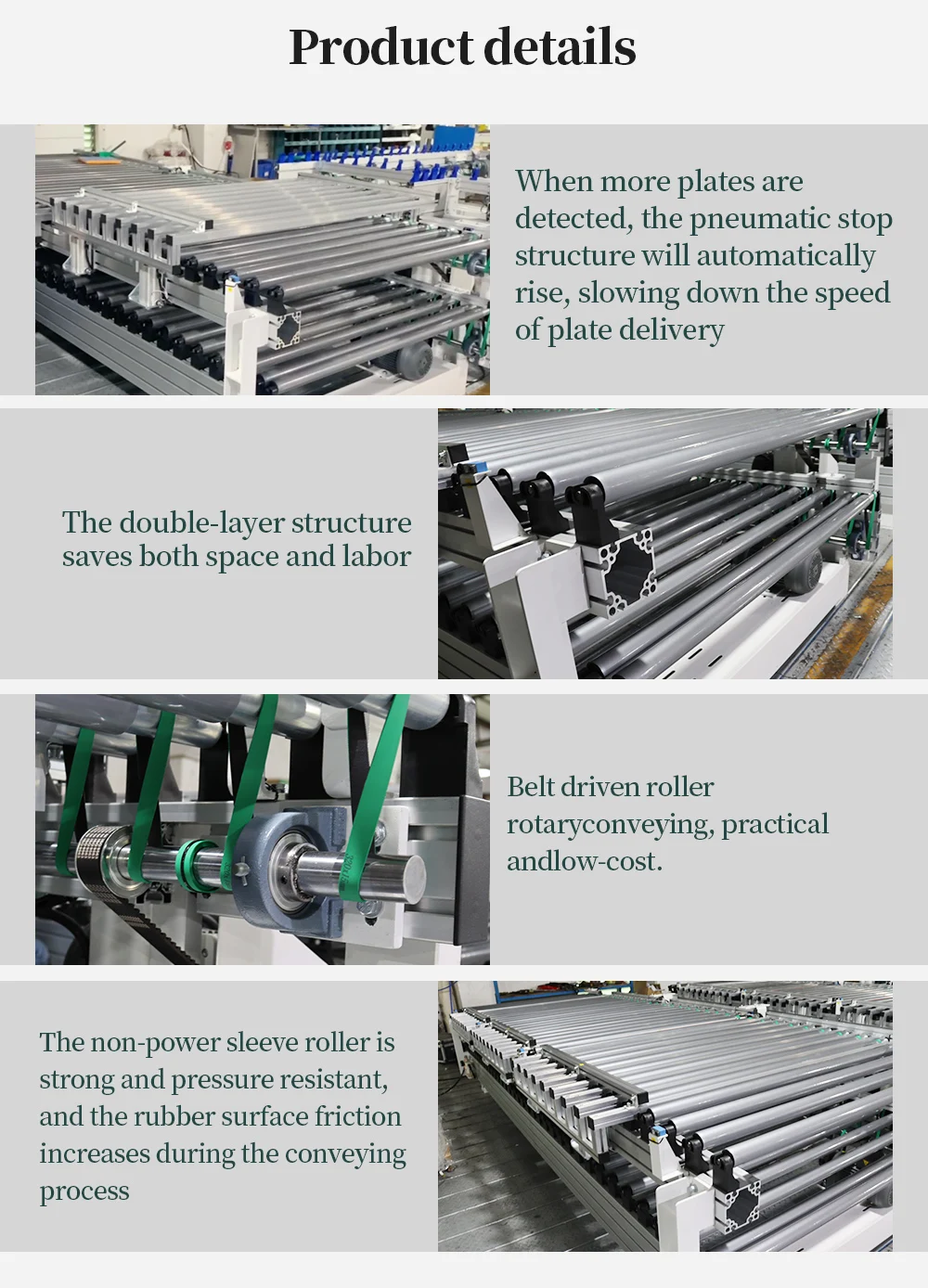 Edge Bander Return Conveyor Material Handling Equipment for Efficient Workflow factory