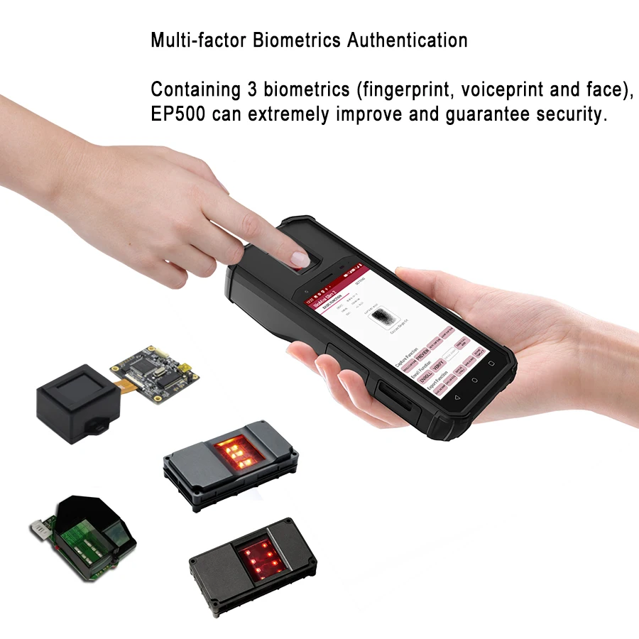 4G  Device With FBI Mobile ID FAP20 Certified Fingerprint