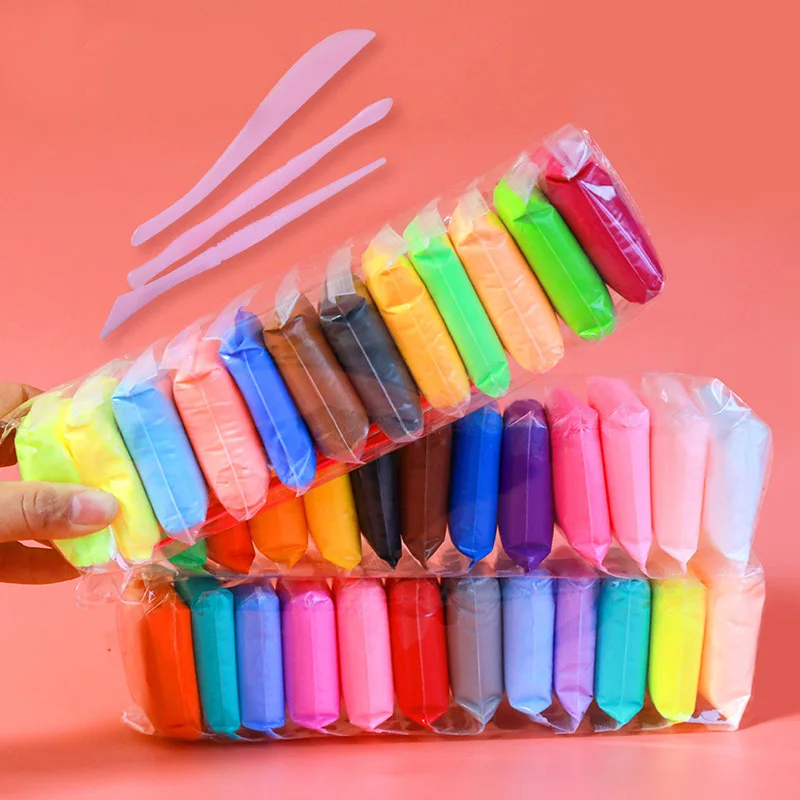 OEM Factory's Light Clay Educational Toys Private Label Wholesale Air Dry Foam Soft Modeling Plasticine Low Boron Mouldit Clay