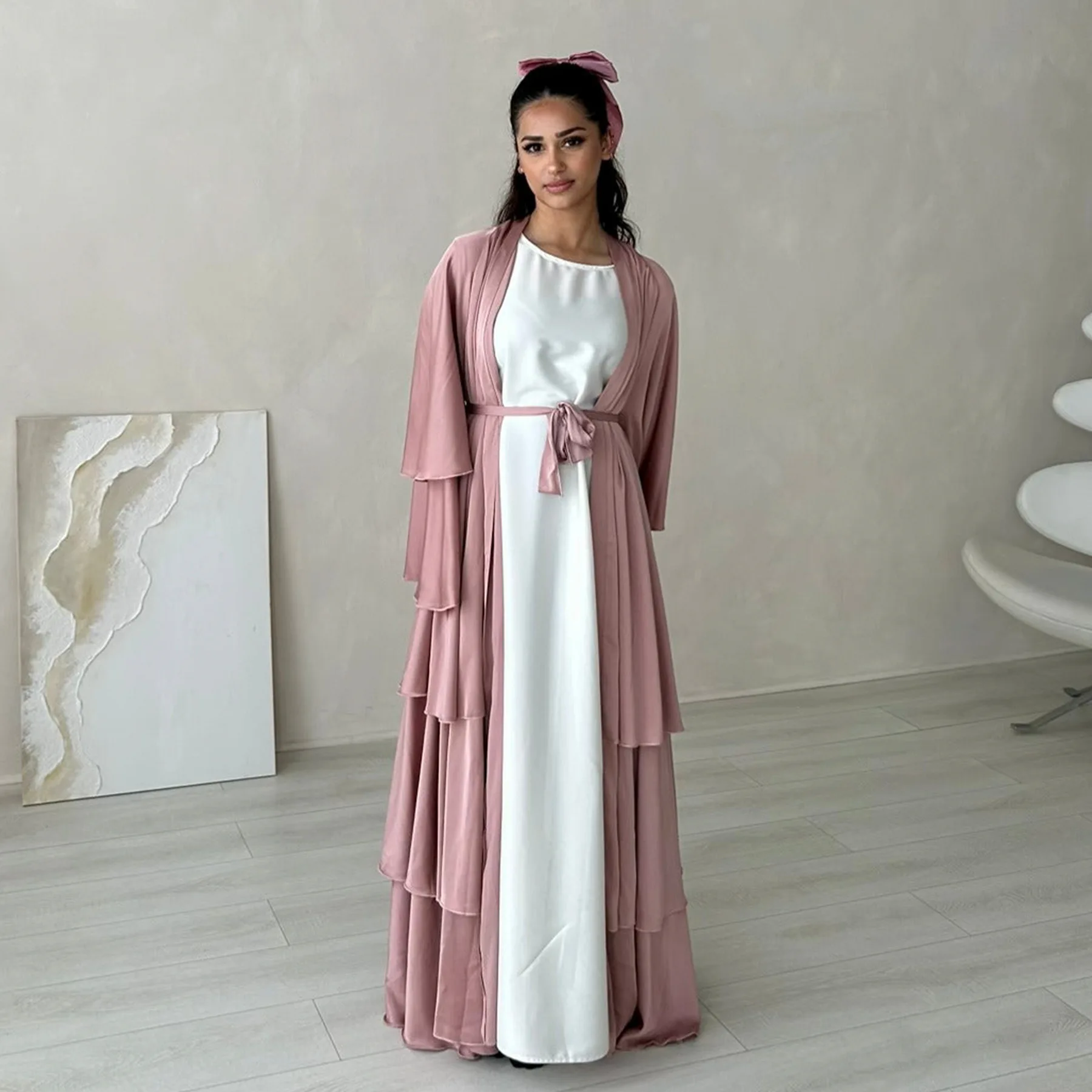 Layered Robe Wholesale New Oem Arabian Robe Vintage Summer Women's 3 Layered Satin ...