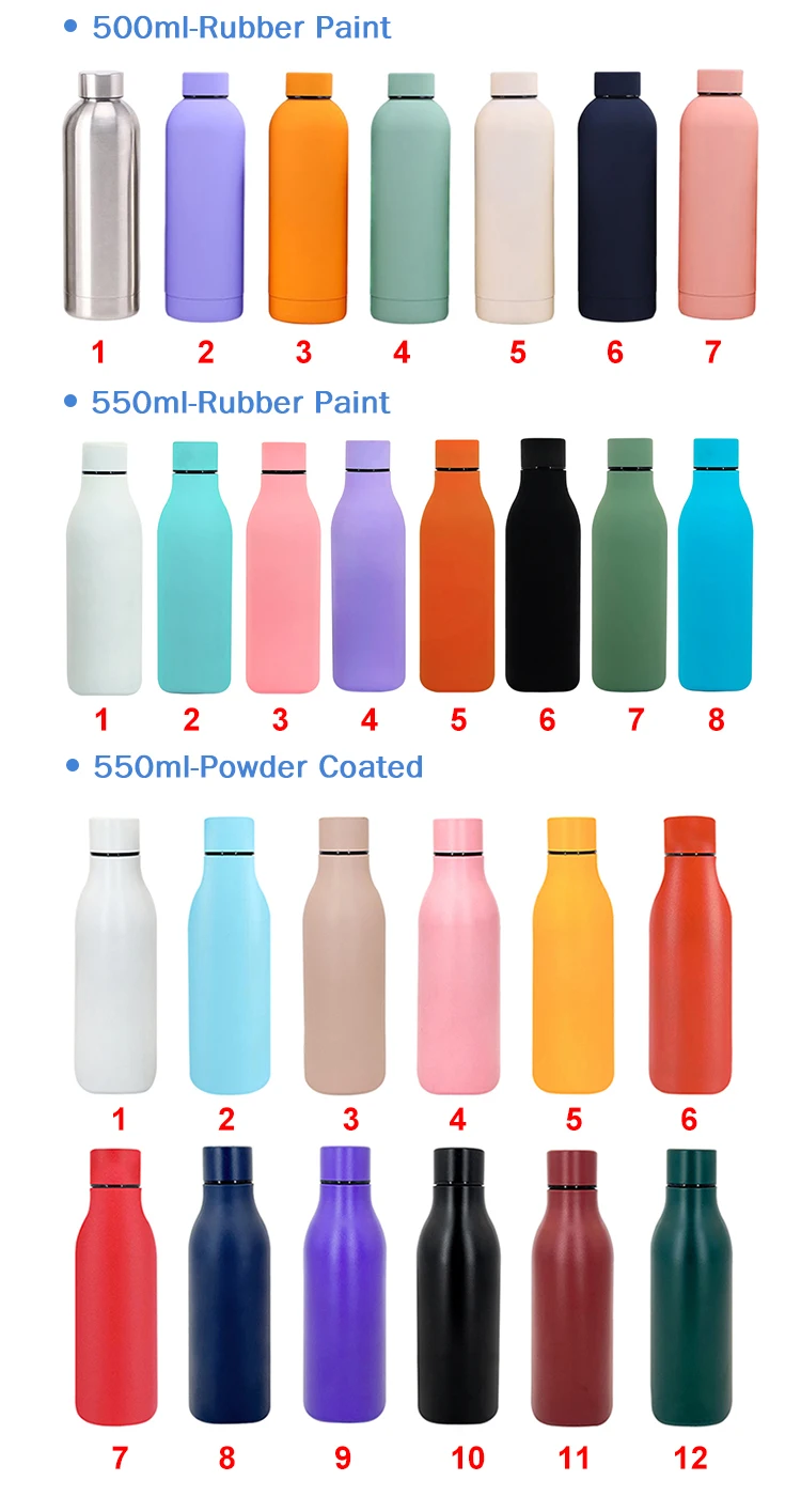 Wholesale Custom Logo 500ml/750ml Stainless Steel Sport Cola Water ...