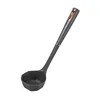 Octagonal soup spoon with rubber handle