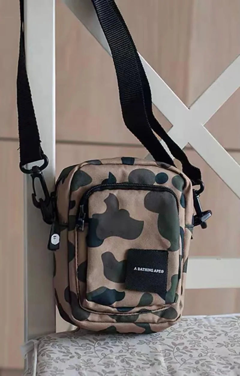 Ape Bape Digital Printing Camouflage Square One-shoulder Diagonal Bag ...