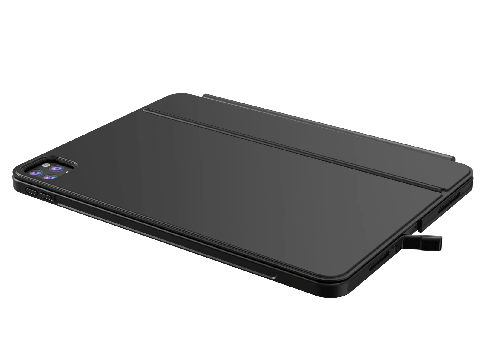 product 2nd gen lightweight magnetic magic keyboard case for ipad pro 13inch m4 2024 2025 support usb c charging detachable folio case-5