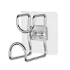 Soporte para lavabo de acero inoxidable con etiqueta transparente
