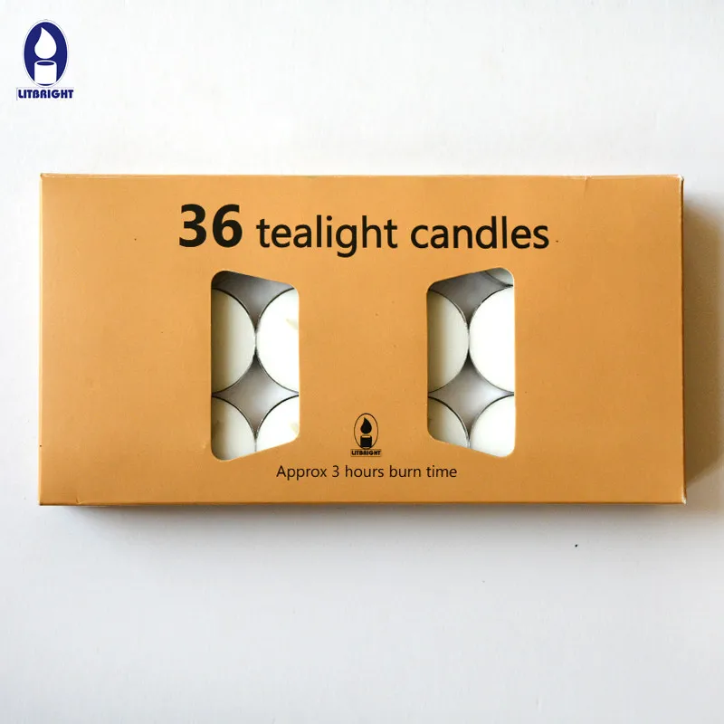 12 Pack Clear Cup Candles For Valentine's Day Parties Lavender Tealight