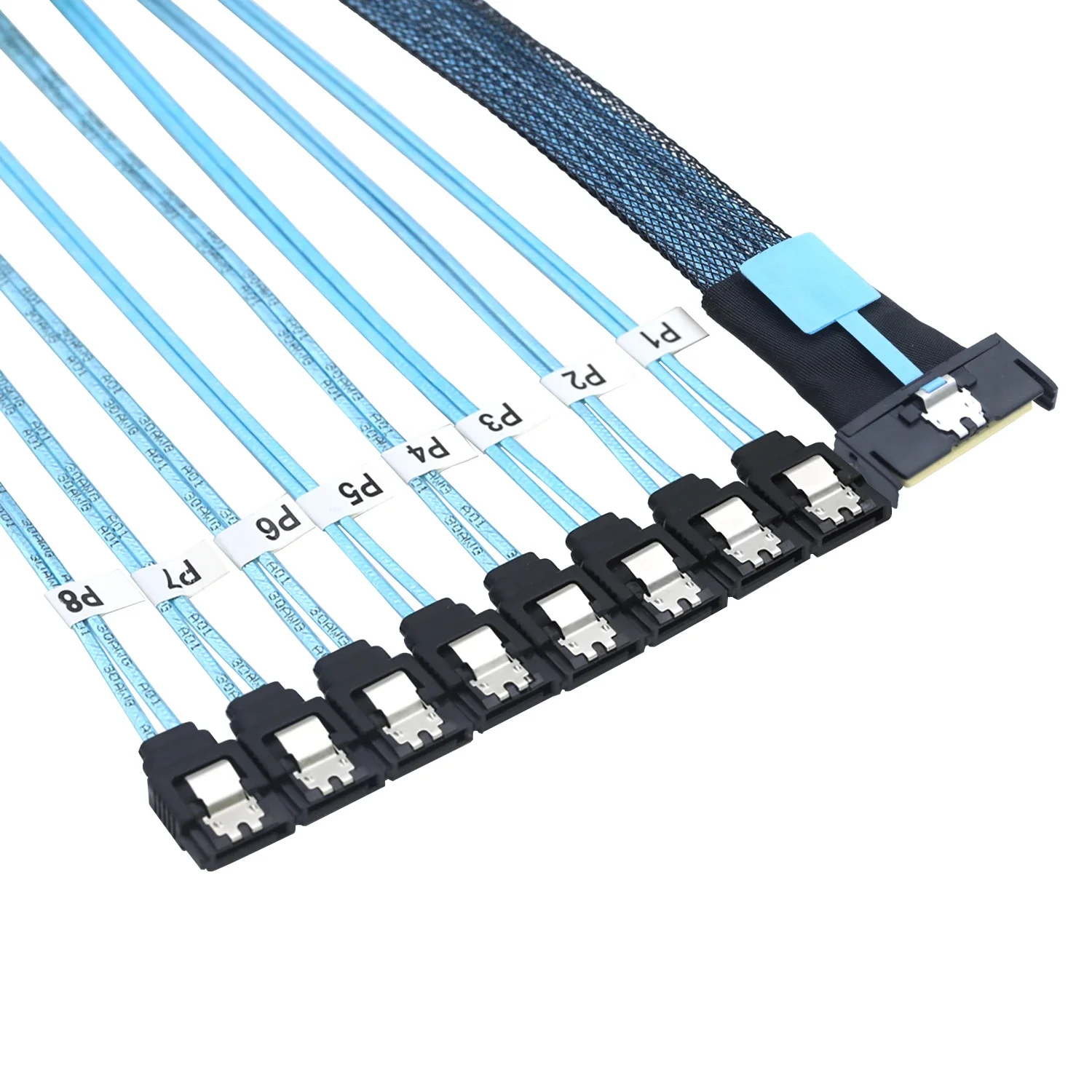 MCIO 74P 8X 8I SAS SFF-8654 8i PCI-E Ultraport Slimline 5.0 to 8X SATA ...