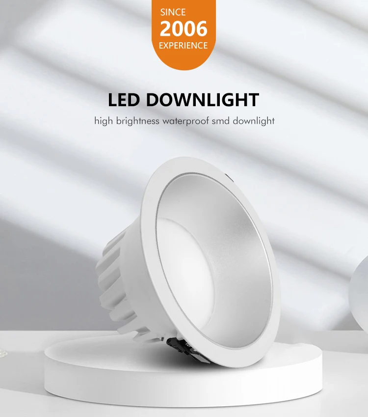 ALLWAY Indoor Lighting Ultra-thin White Back-lit Down Light Round Recessed Smd Led Downlights