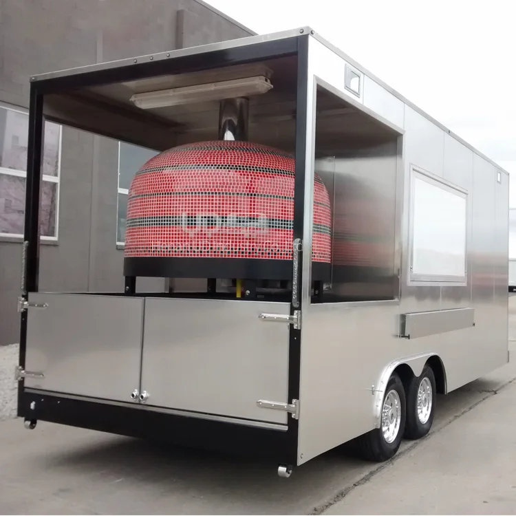 Street Kiosk Stainless Steel Trailer Retail Toy Display Mobile