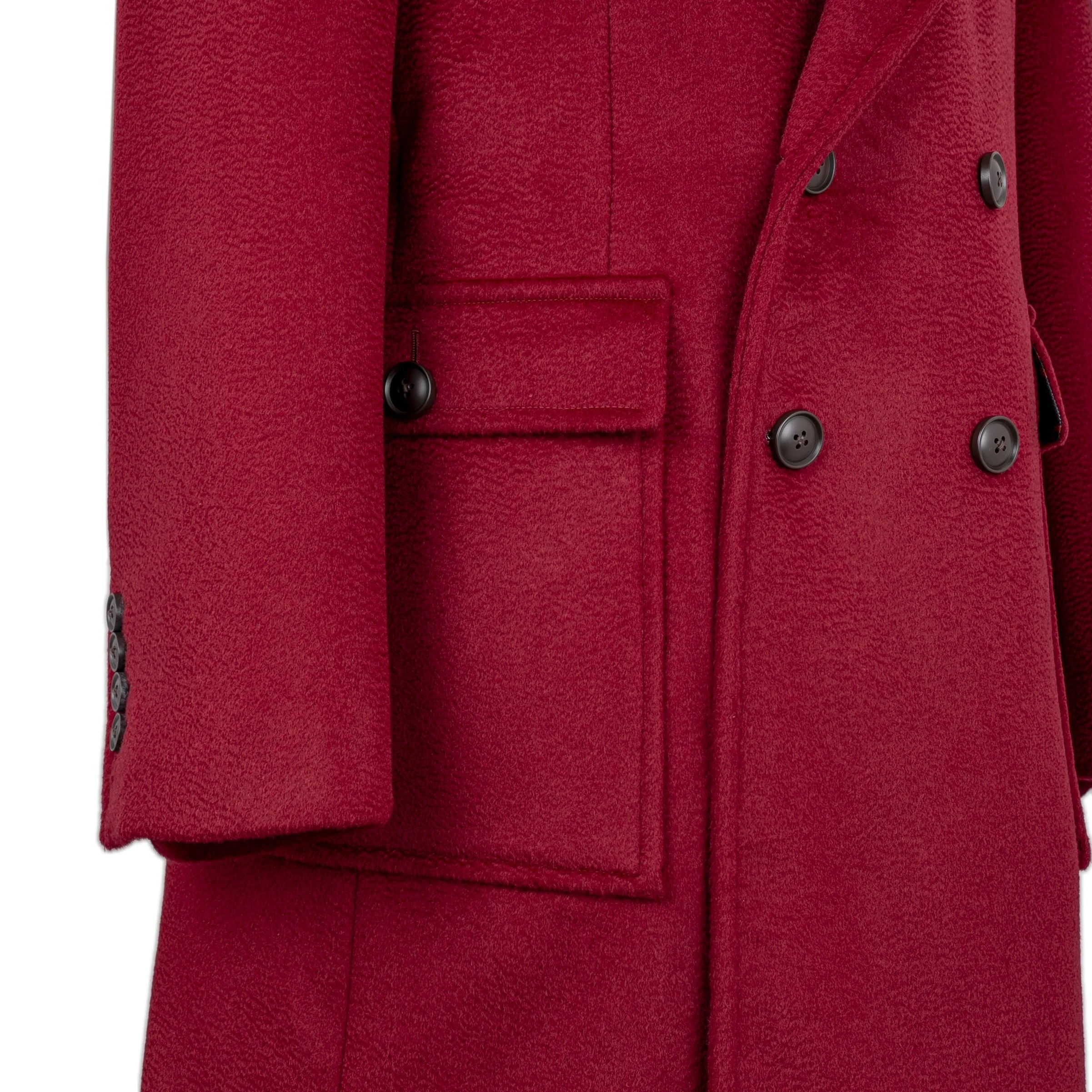 Men Fall Winter Long Sleeve Over Coat Overcoat Long Jacket Trench Coat Men - Image 5