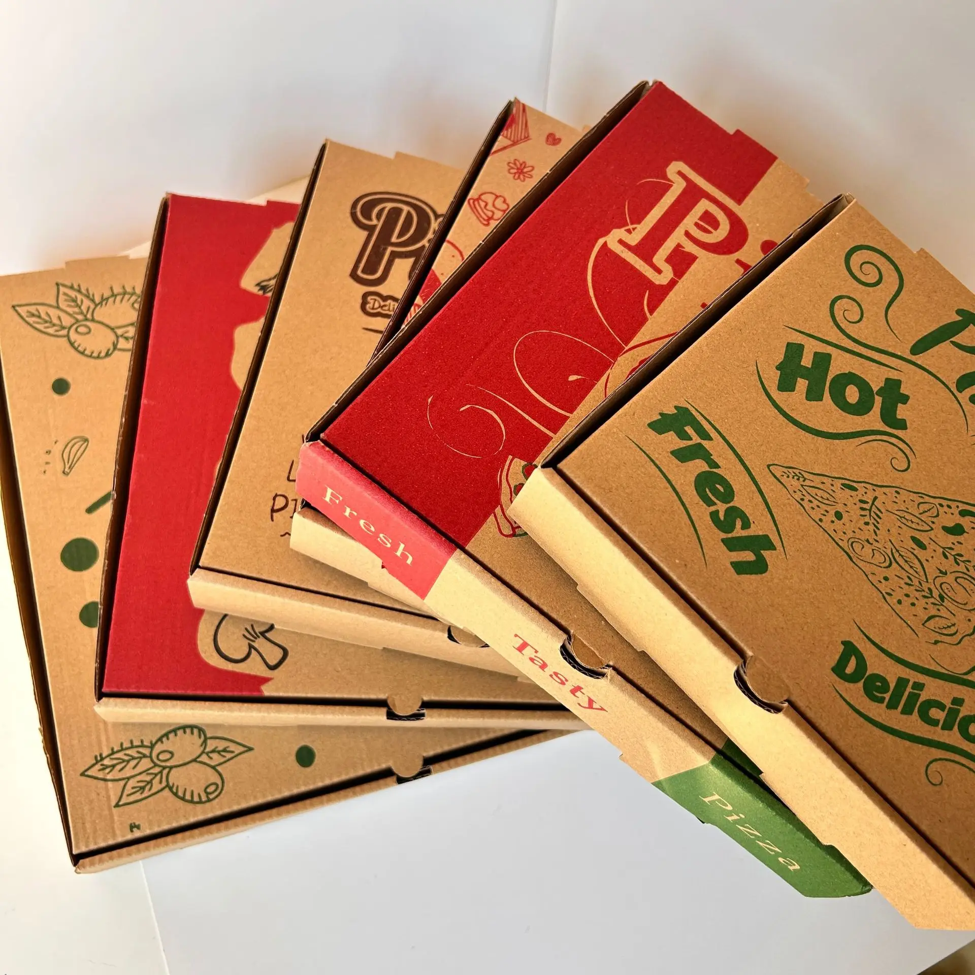 Direct Deal Paperboard Pizza Box Custom Printed Cardboard Paper Pizza