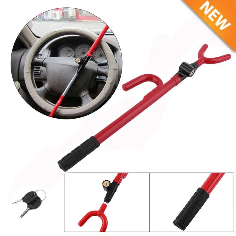 Factory Price Hot Selling Car Anti-theft Universal Customizable Color U-shaped Steering Wheel Lock
