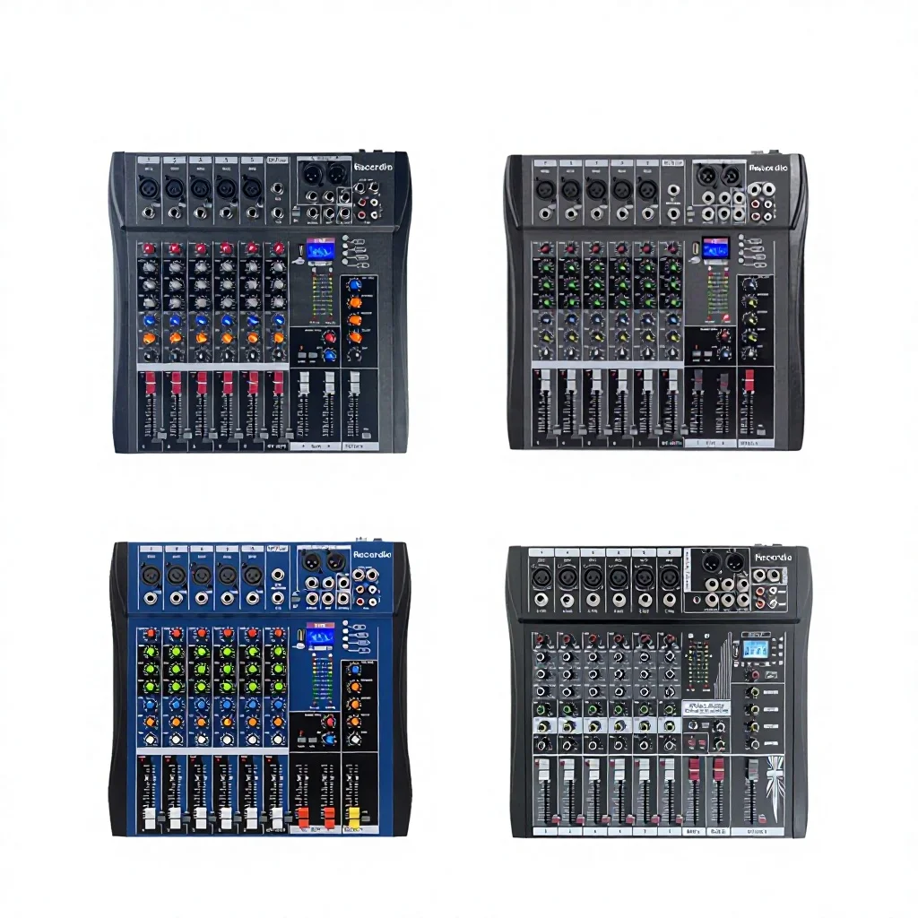 GAX-CT6プロミニポータブルミキサーライブスタジオオーディオカラオケ