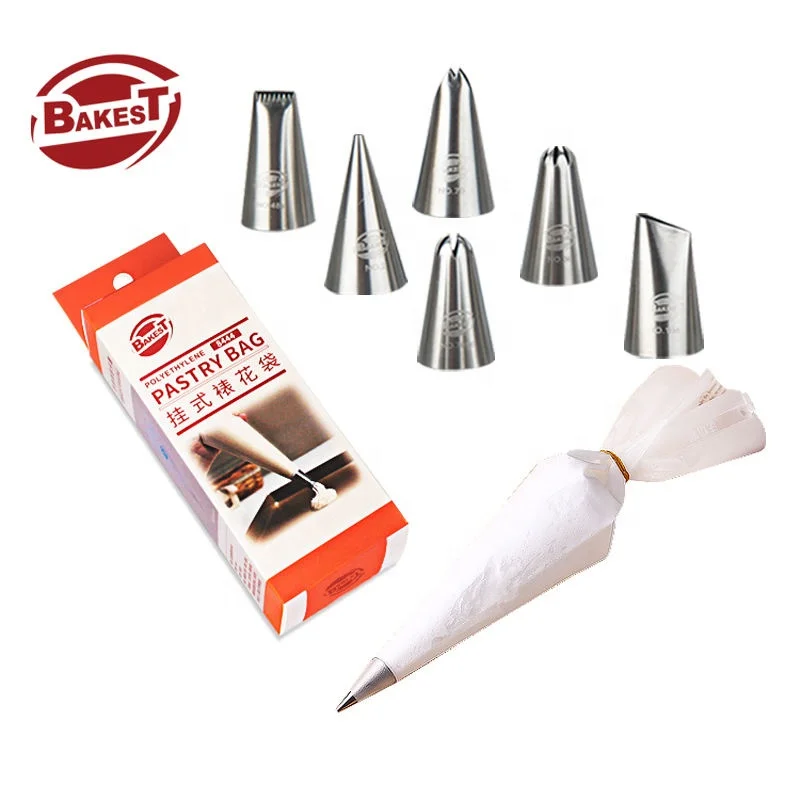 Hot Selling Plastic Cream Nozzles Food Grade Pastry Tools Accessories for Cake Decorating Kitchen Bakery Confectionery Equipment
