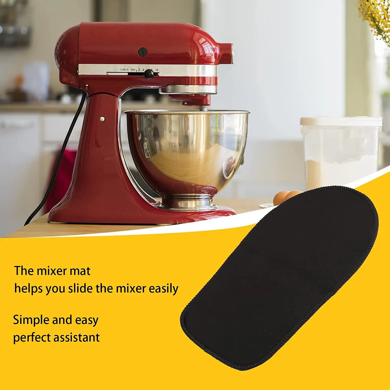 Mixer Mover Sliding Mats for KitchenAid Stand Mixer With 2 Mixer  Accessories Slider Mat Pad Kitchen Appliance Slide Mats Pads Compatible  with