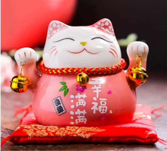 【Louis shine】平野琳人　Happy Lucky cats Chinese Feng Shui Lucky Cats - Perfect for Home & Business