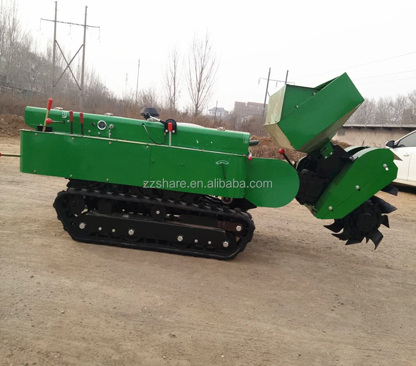 Mini Agricultural Digging Trencher Remote Control Crawler Tractor Agricultural Machinery Equipment
