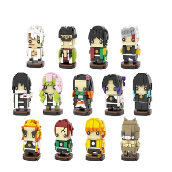 Moc Demon Slayer Anime Creative Kamado Tanjirou Nezuko Series Sanemi ...