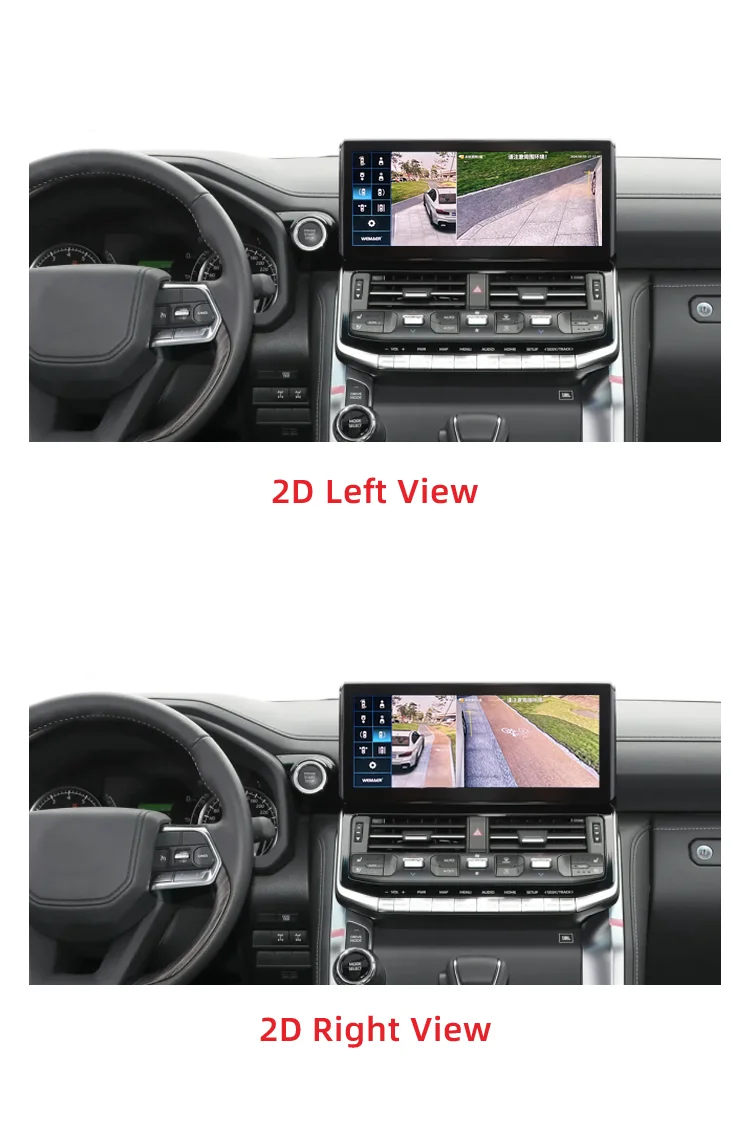 Wemaer 1080P AHD 360 Car Camera System for Toyota Land Cruiser LC300 High-trim JBL Bird View Panoramic Cameras details