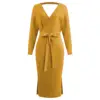 Vestido largo amarillo