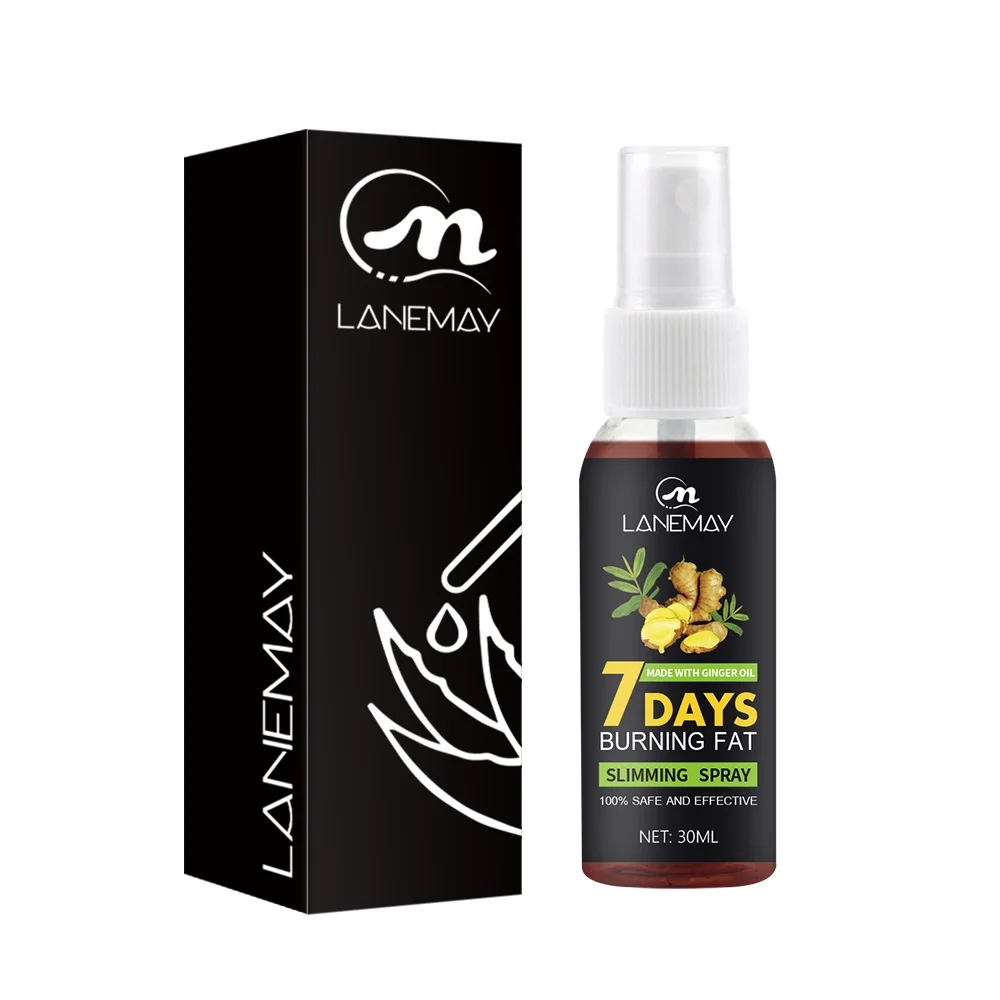 Private Label Custom Heating Fat Burning Burner Eliminate Anti Cellulite Body Weight Loss Slimming Spray