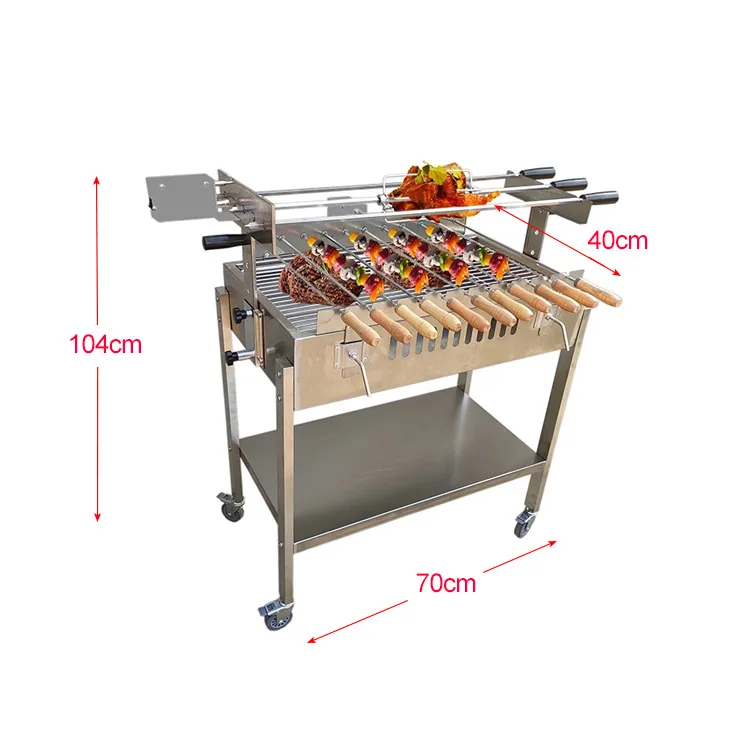 Cyprus Charcoal Barbecue BBQ Grill Foukou with Lifting Mechanism 