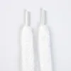 White plush shoelaces