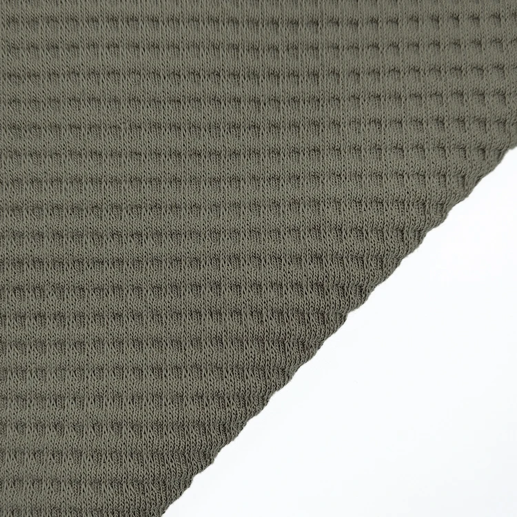 New Design Kids Cotton Waffle Fabric, China Supplier Knit 32S Waffle Fabric Fabric for T Shirt/ factory