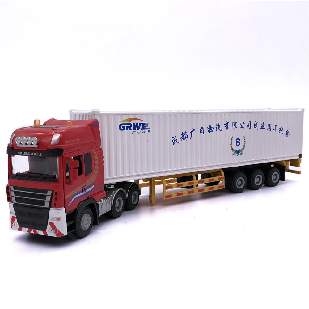 28cm DPD Group mini container truck model 1:50 container truck model gifts O.A.S ship model