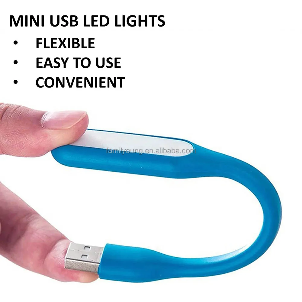 PiniceCore 1pc USB Mini Livre Table Lumineuse Lampe USB Flexible Lampe