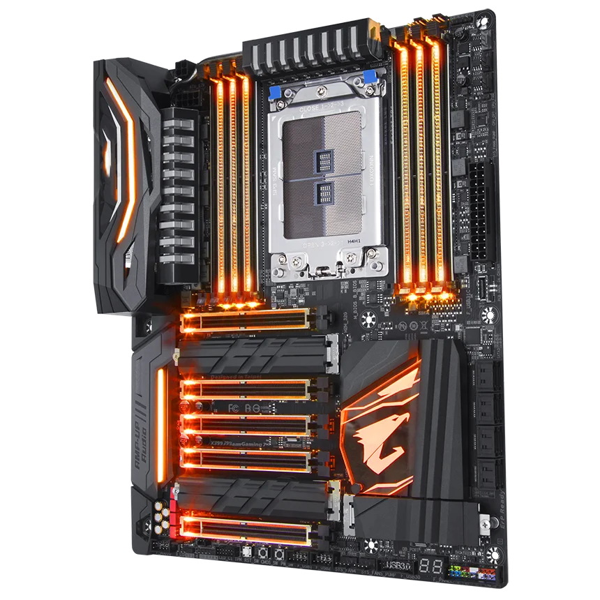 Gigabyte Threadripper Cpu Socket Socket WRX8 GA X399 Motherboard