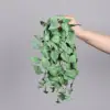 Hojas de anturio colgantes, verdes con puntos blancos, 3 unidades.