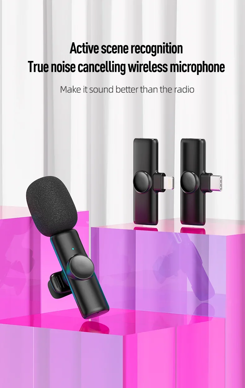 K11 Wireless Microphone Wireless Lavalier Microphone Karaoke With ...