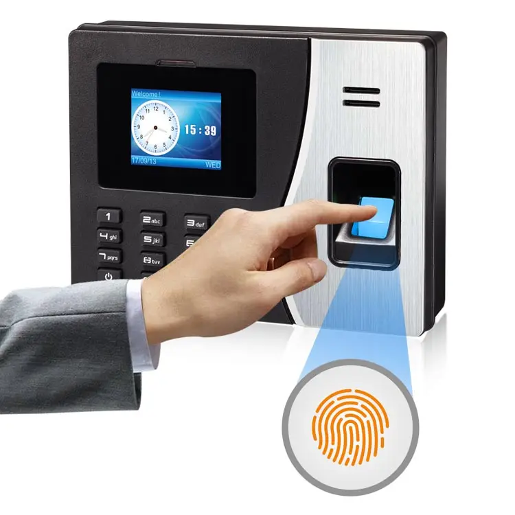 TIMY Backup Battery Finger Print Time Attendance Punch Clock Biometric Time Recording Machine