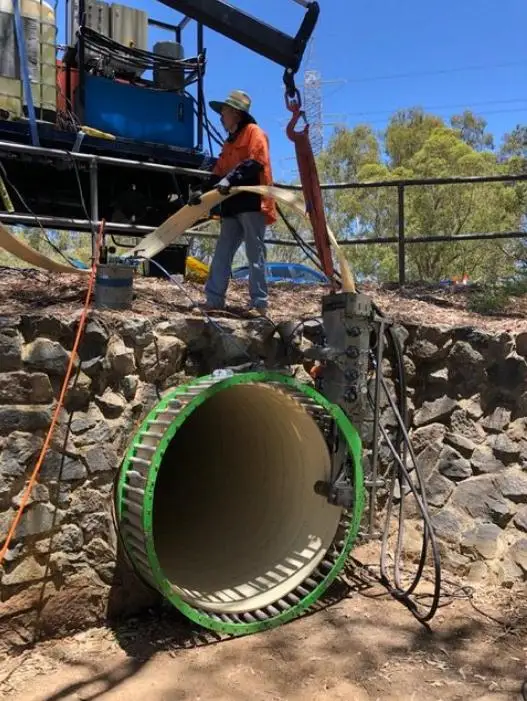 Dn4003000mm Mechanical Spiral Wound Pipe Repair Machine For Trenchless