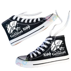 Genshin high-top canvas shoes for students in spring 2023 designed for men and women to customize as casual footwear