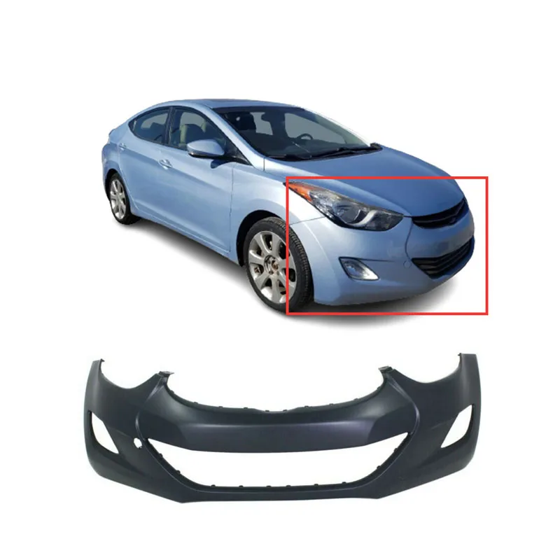 Saivis Front Bumper Cover Fascia for 2011-2013 Hyundai Elantra GLS GL L Limited