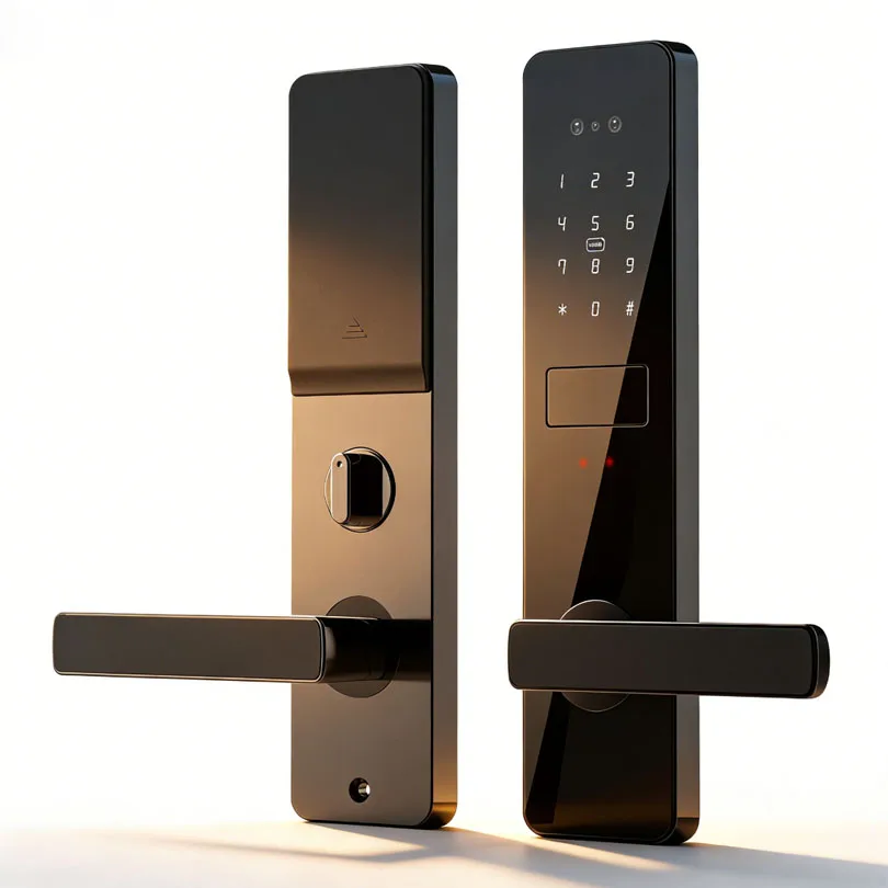ล็อกประตูอัจฉริยะสำหรับใช้ในบ้าน รองรับแอปคลาวด์ ระดับความปลอดภัยเกรด C ใช้งานได้กับโรงแรมและประตูหลายบาน ล็อกเข้า-ออกที่เชื่อถือได้สำหรับบ้าน พร้อมด้ามจับที่ปลอดภัย ยี่ห้อ Kaisstar