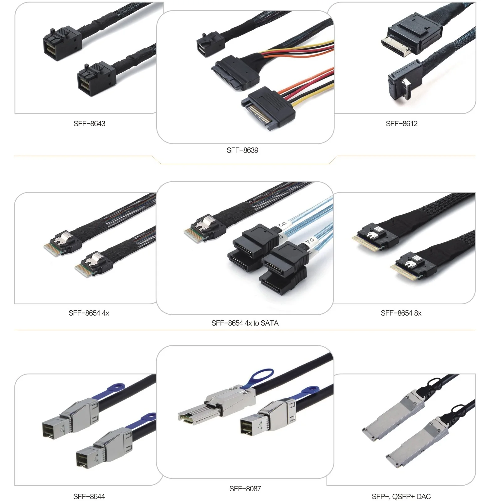 KinKuo Oculink4iケーブルsff8611ケーブルSFF-8611 PCIe Gen4