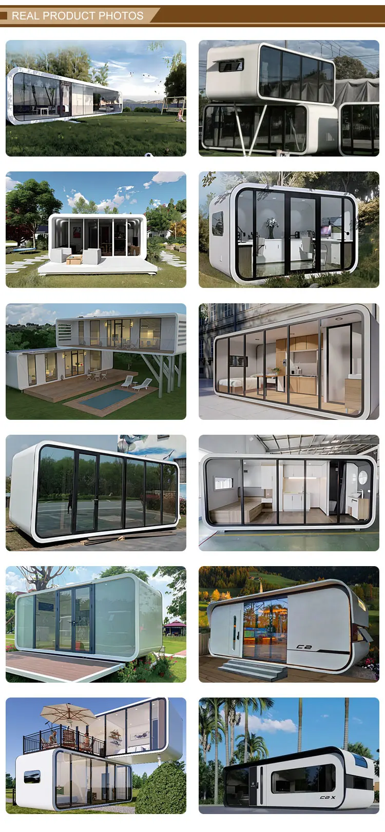 Prefab Luxury Modular Living Room Container Homes Space Capsule House ...
