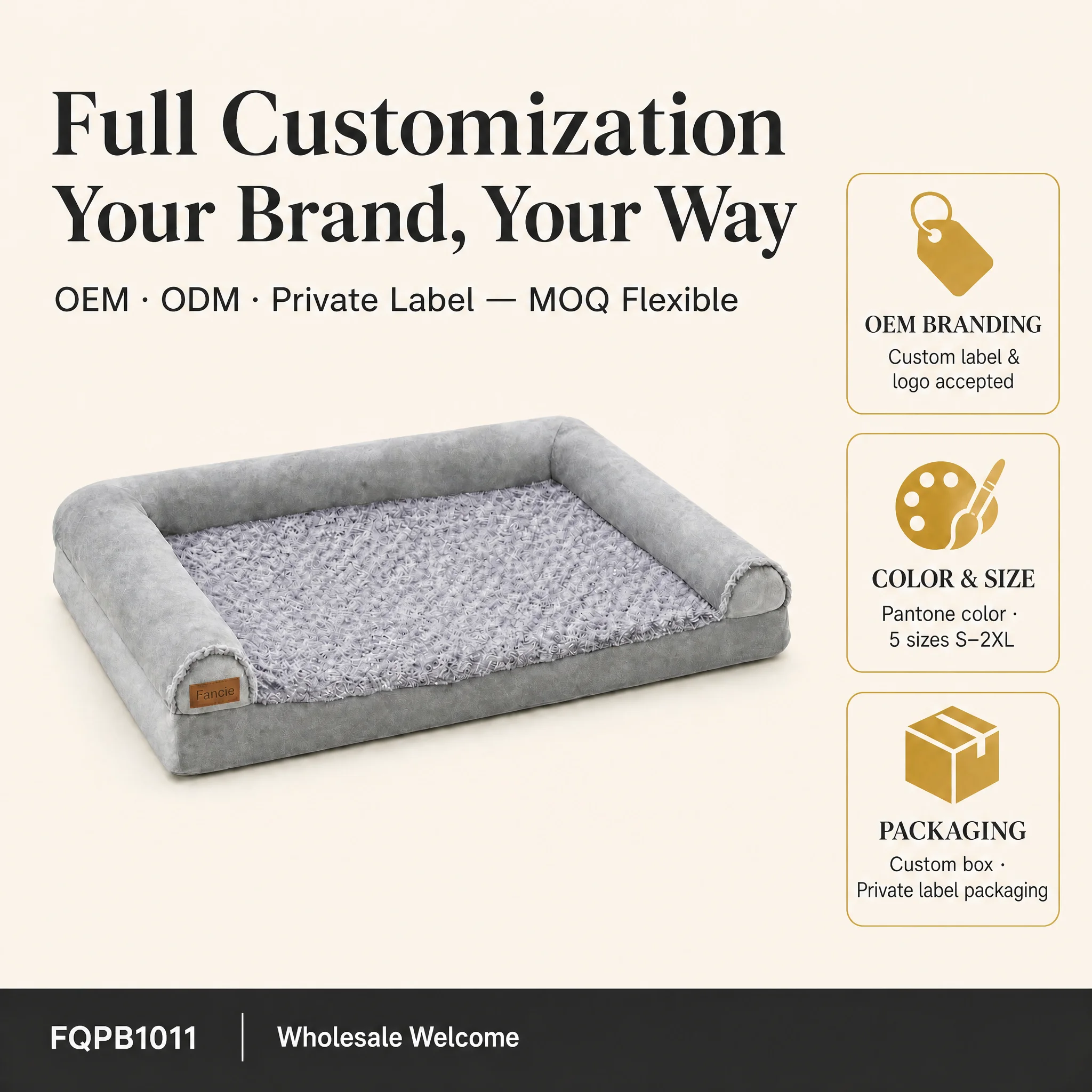Orthopedic Egg Crate Foam Pet Bed — Product details 7